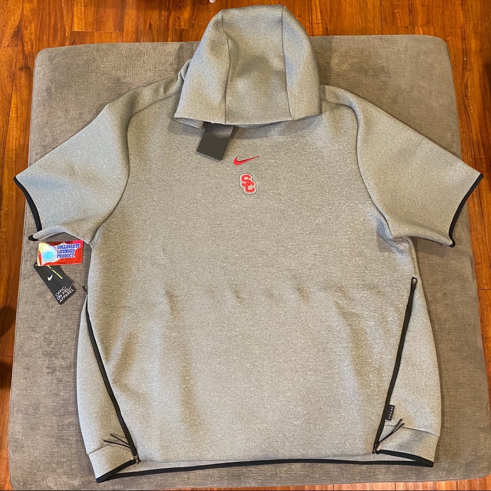 Nike NCAA USC Trojans Show-Out Short Sleeve Hoodie